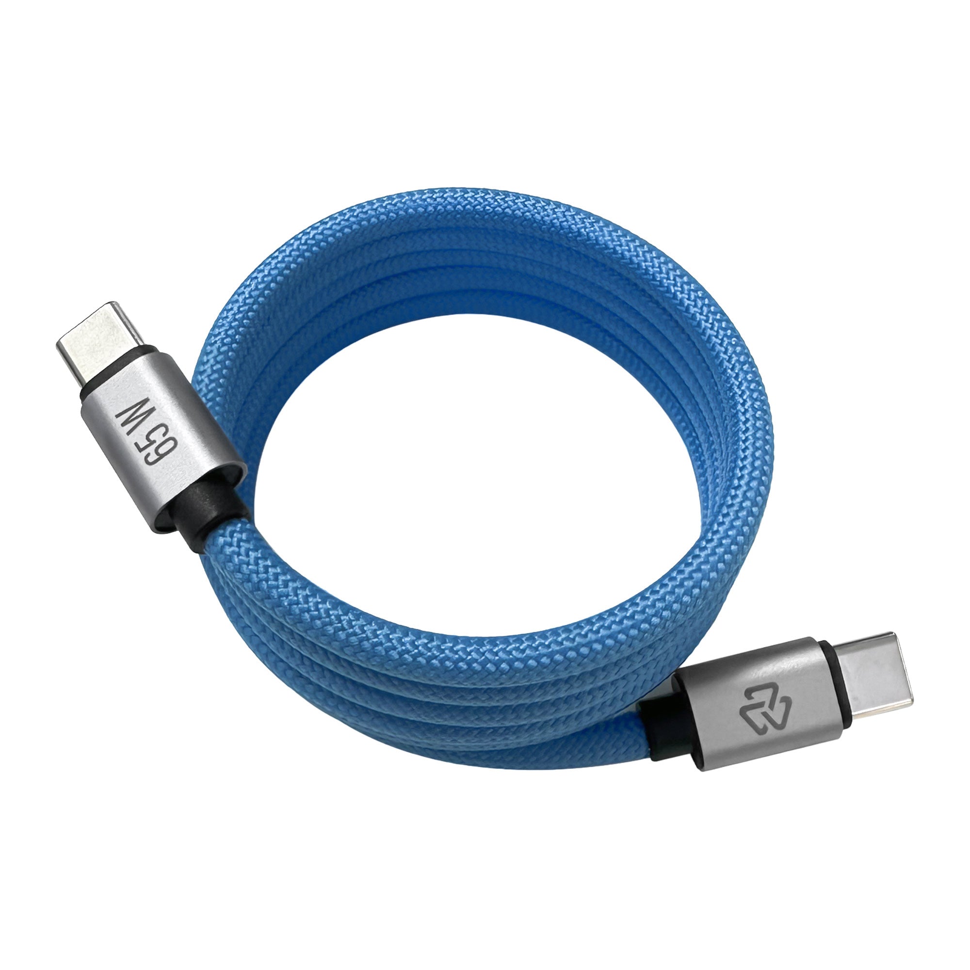 Cable Magnético STF Tipo C a Tipo C: Carga Rápida, 65W, Transferencia de datos, Azul — imagen 2