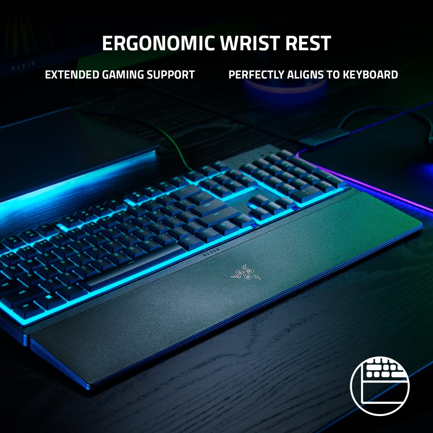 Teclado Gamer Alámbrico Razer Ornata v3 X (Español) - Negro — imagen 7