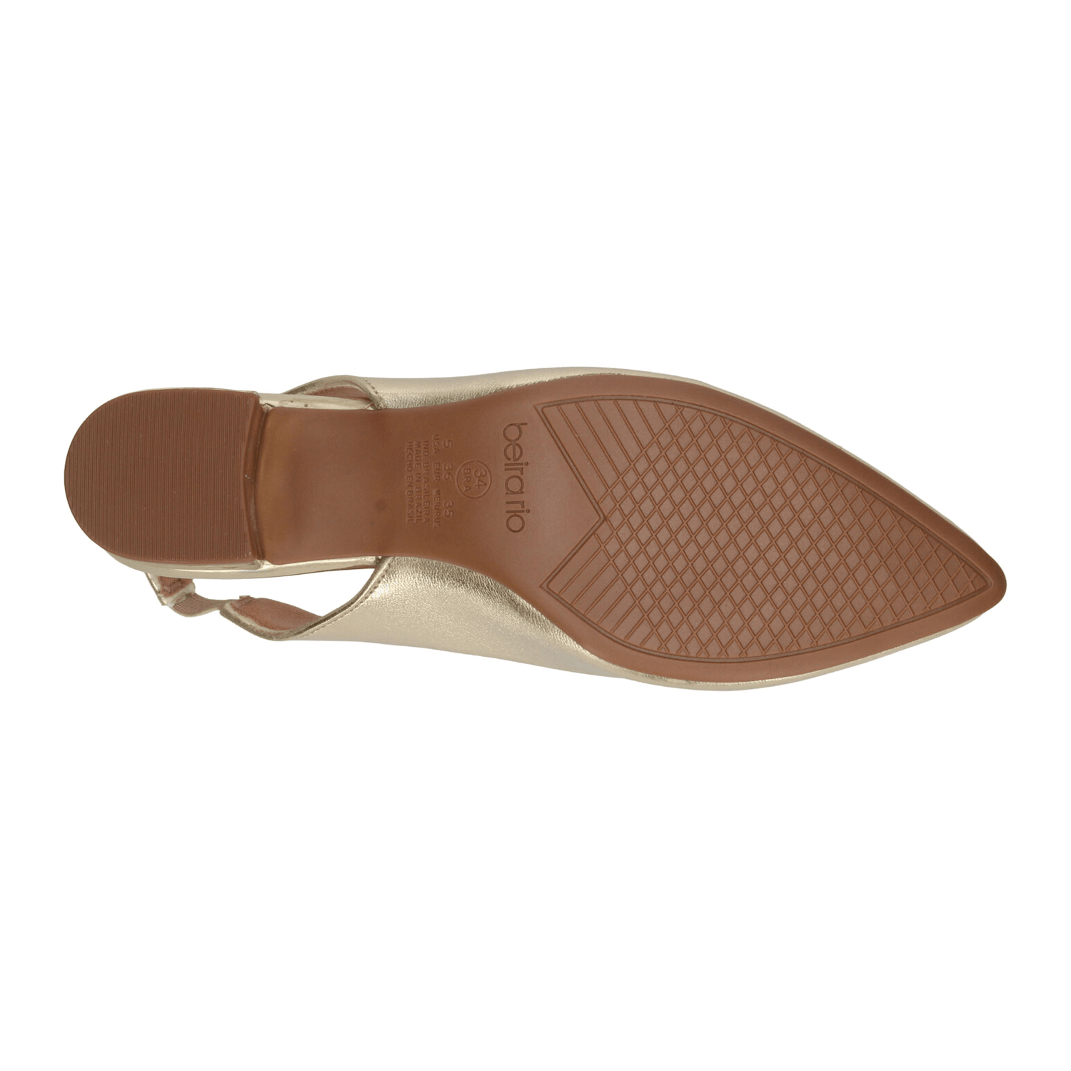 Zapatilla Beira Rio Dama Casual Fiesta Dorado Mujer — imagen 9