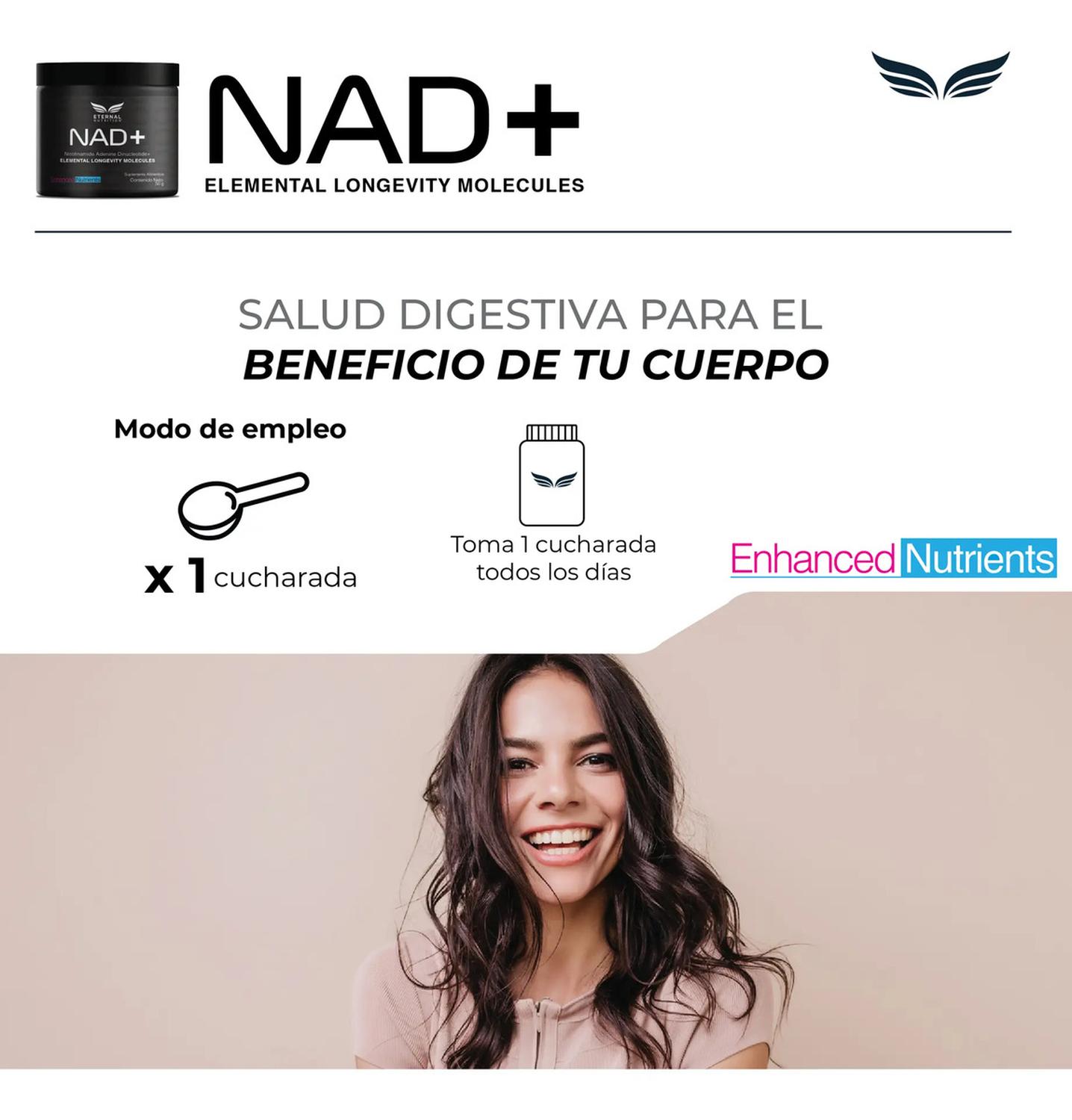 NAD+ Puro en Polvo 500 mg, Energía Mitocondrial, Sirtuinas y Longevidad Celular, 100 Porciones — imagen 7