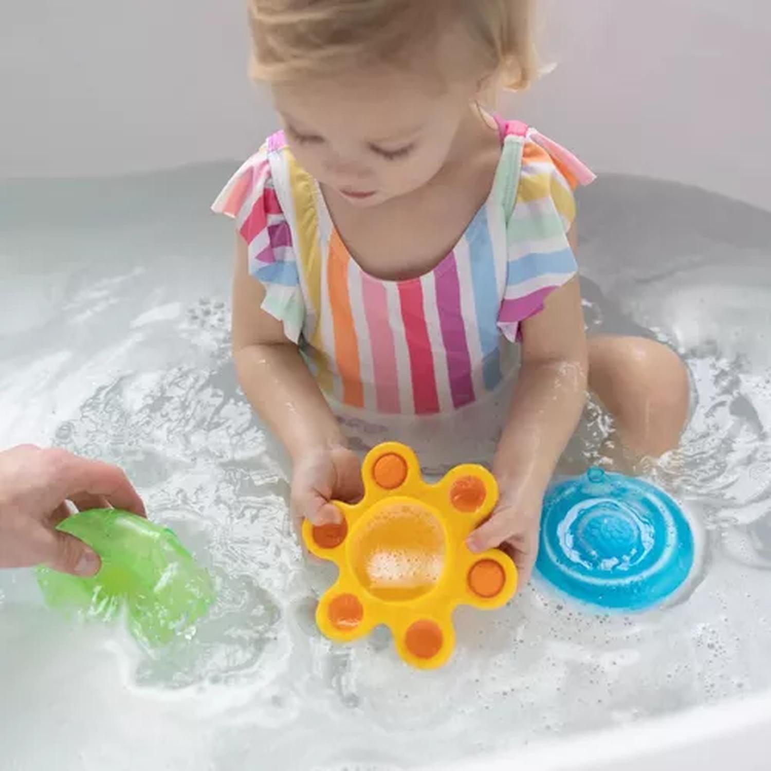 Juguete Sensorial Para El Baño Dimpl Splash Bebé Fat Brain Toys 6m+ — imagen 7
