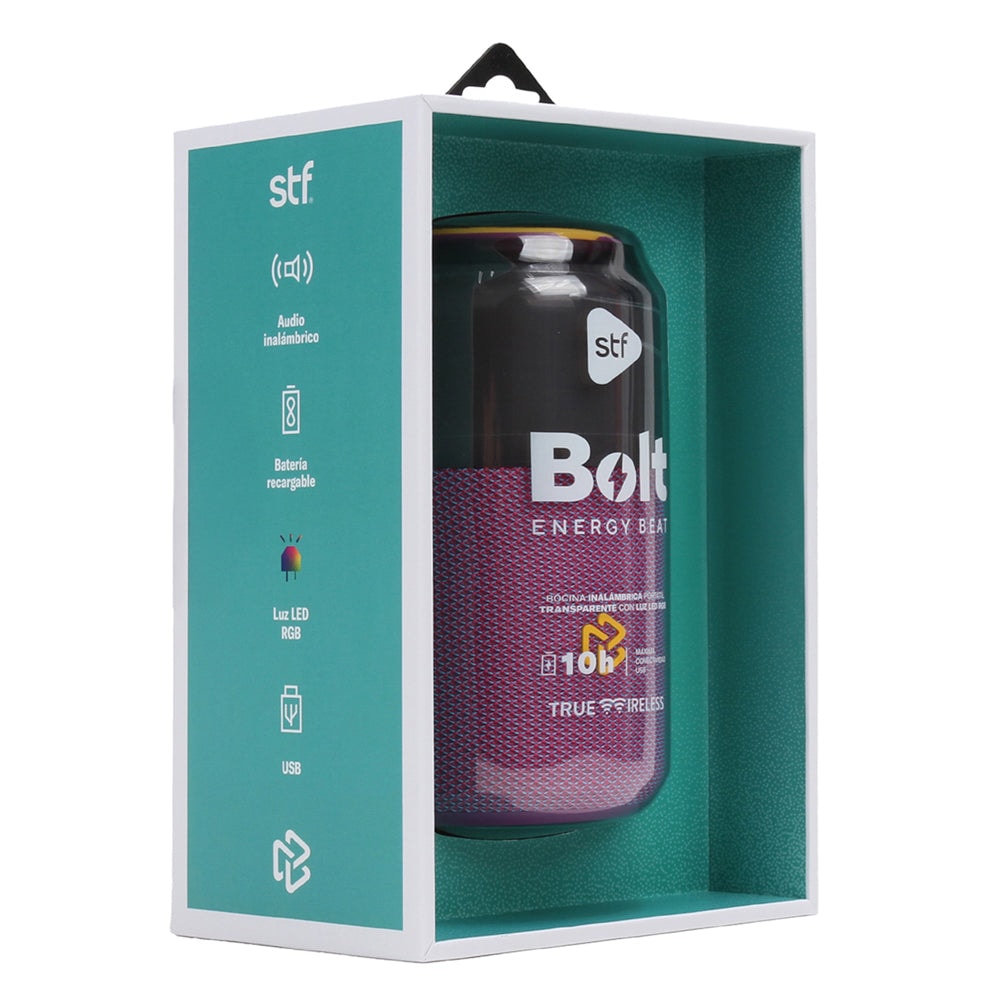 Bocina Portatil Bolt STF 5W 10hrs Uso Funcion Tws Proteccion IPX3 Rosa — imagen 14