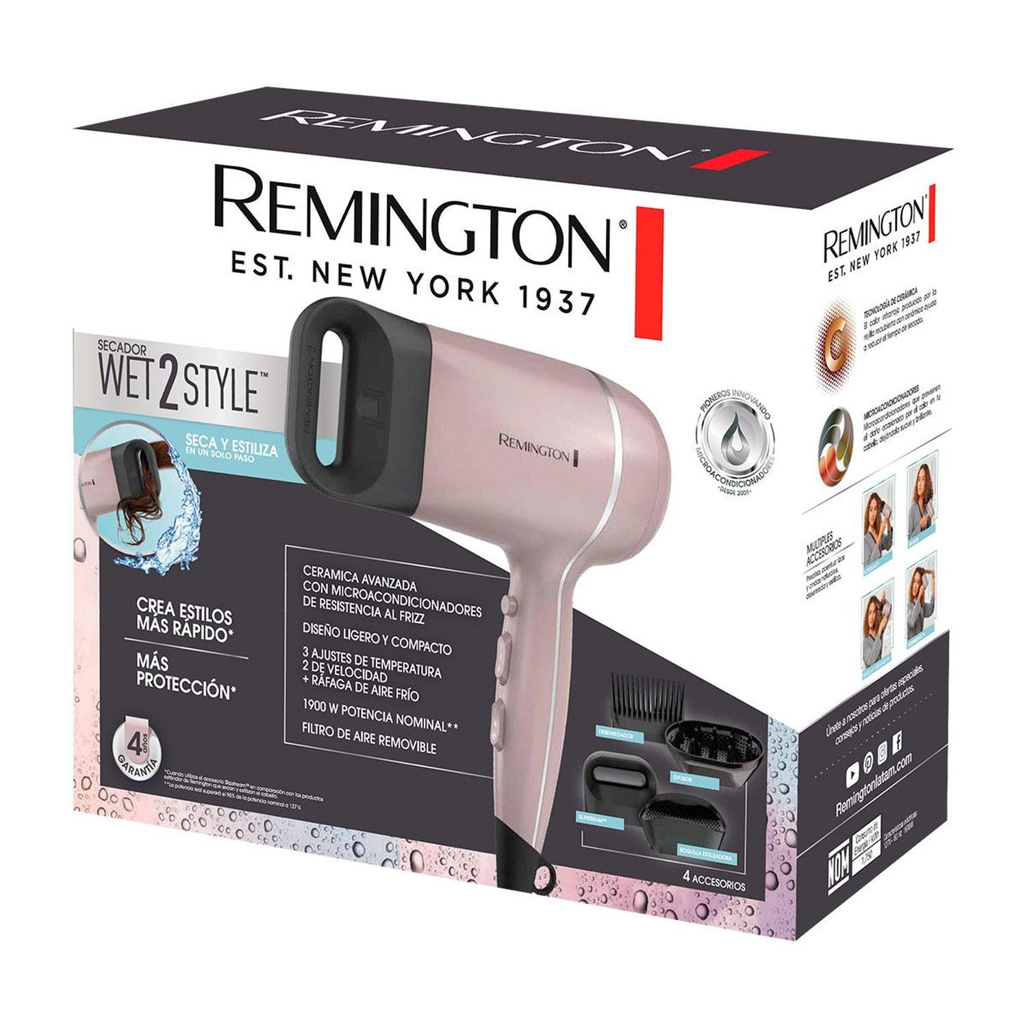 SECADORA CABELLO REMINGTON D20A CERAMICA IONICA PROF — imagen 2