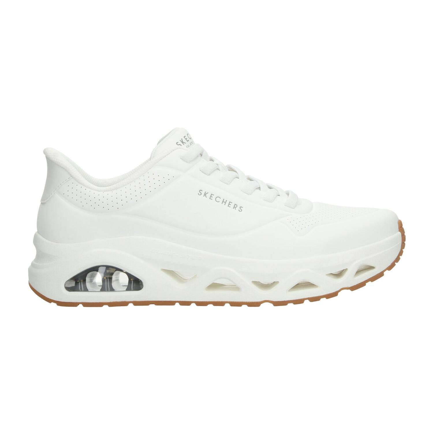 Tenis Skechers Uno Glide-Step Hombre Blanco Casual Para Caballero — imagen 2