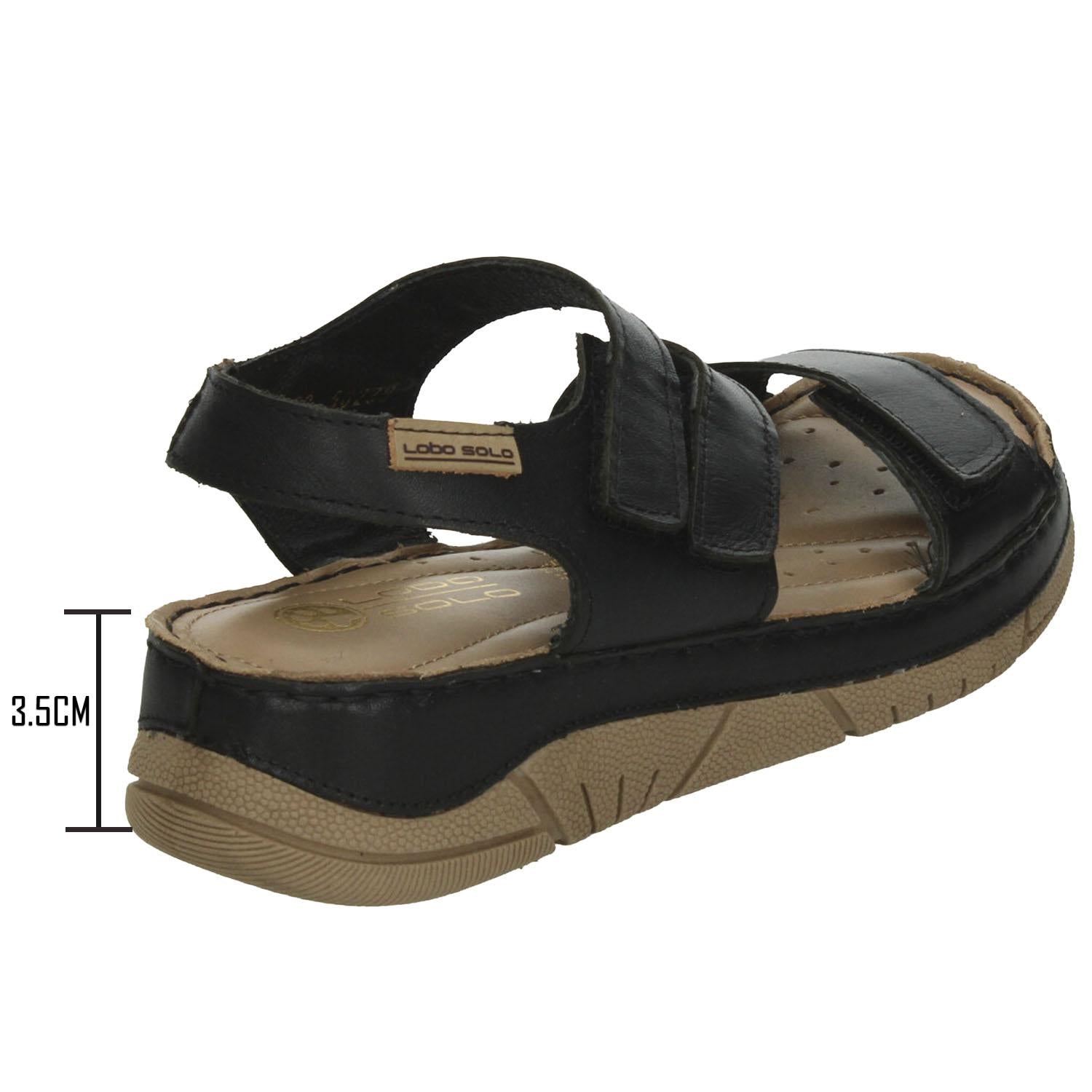 Sandalias Lobo Solo Dama Negro Casual Para Mujer — imagen 4