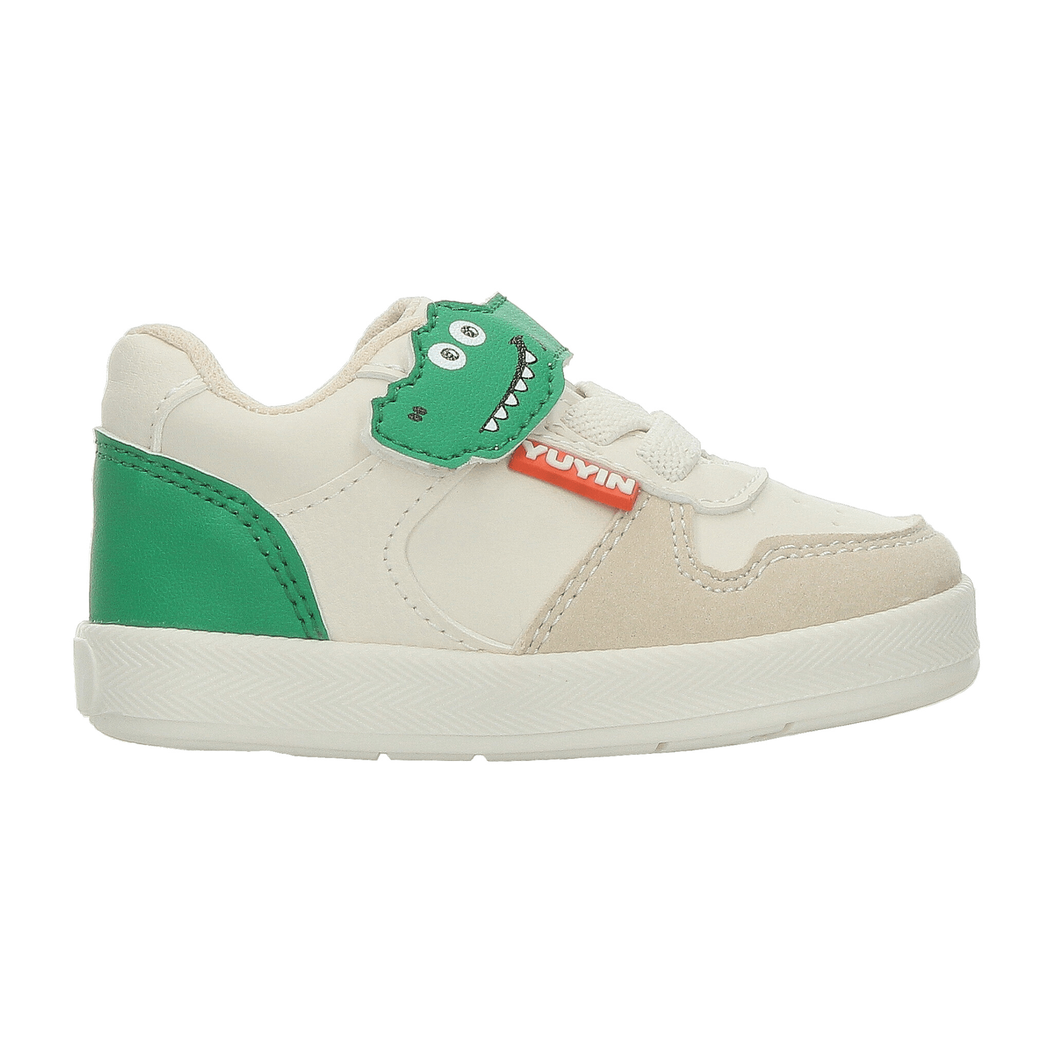 Tenis Yuyin Niño Casual Beige Dinosaurio Infantil T12-14 — imagen 1