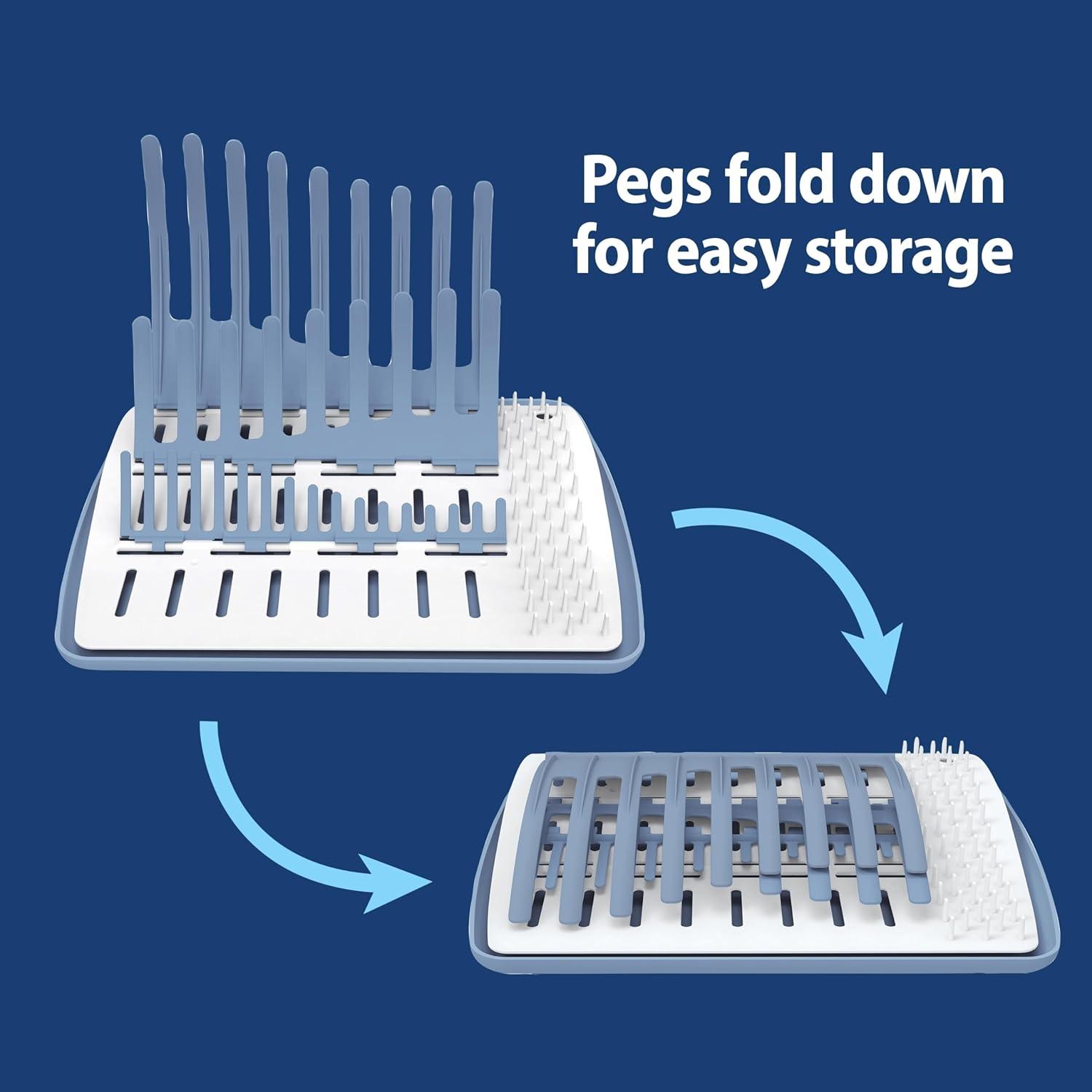 Escurridor Dr Brown's Biberones Y Accesorios Drying Rack Plegable — imagen 12