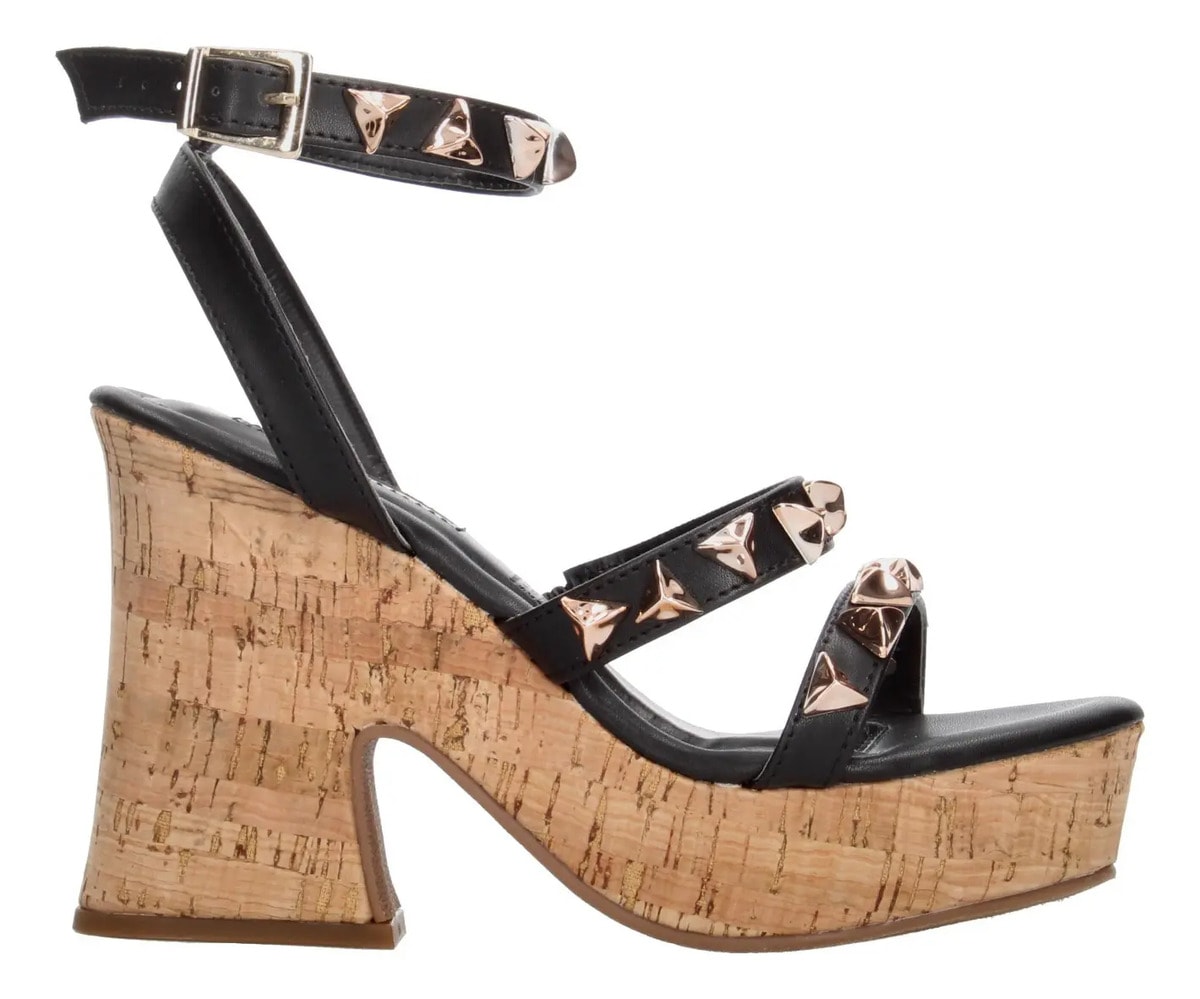 Sandalias Efe Dama Casual Tacón 10.5cm Negro Mujer — imagen 10