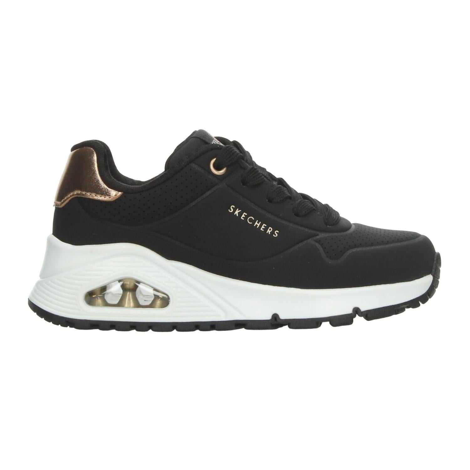 Tenis Skechers Uno Niña Negro Casual Infantil T17-22 — imagen 2