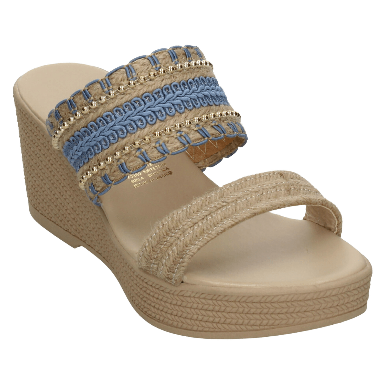 Sandalias Rojo Cereza Dama Azul Casual Para Mujer — imagen 5