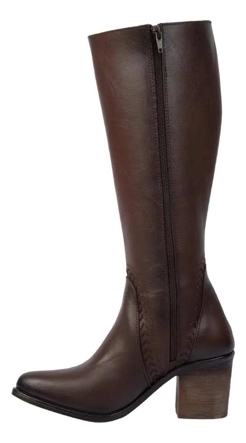 Bota Larga Dama Tierra Bendita Texano Bordado 7.5cm 1180513 — imagen 5
