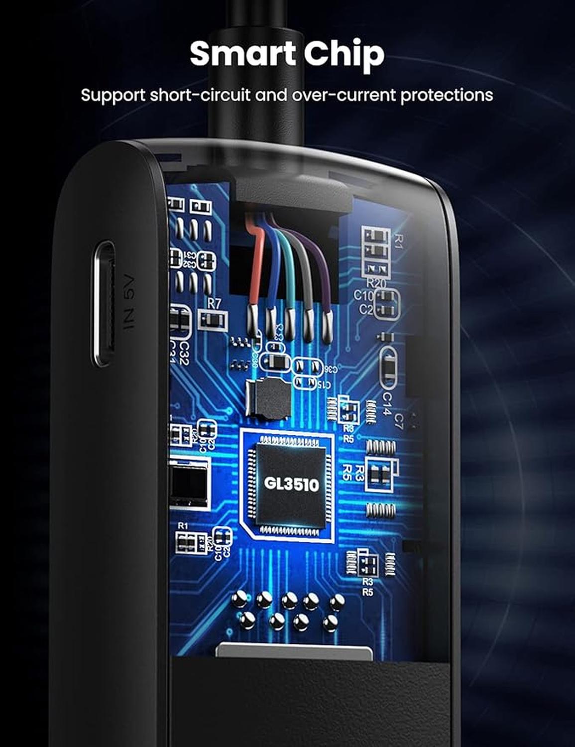 Hub Multiconector 4 Puertos USB 3.0 Ugreen 5 Gbit/s Compu — imagen 5