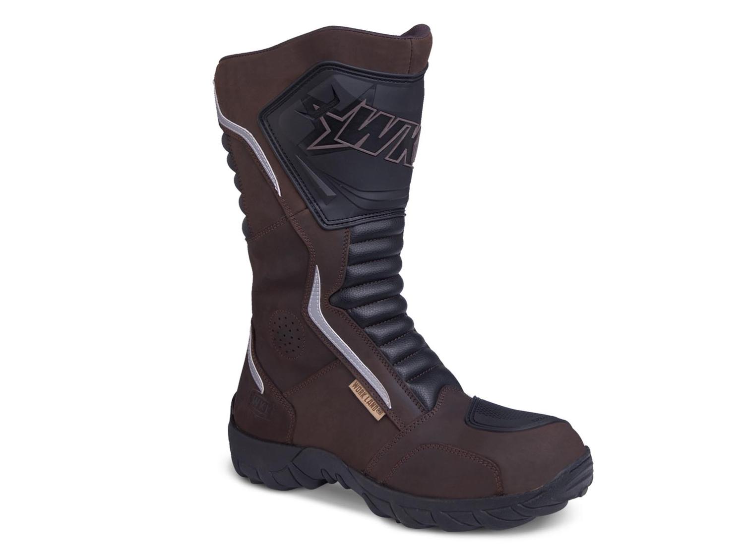 Botas Hombre Moto Biker Doble proposito Workland 76227 café — imagen 1