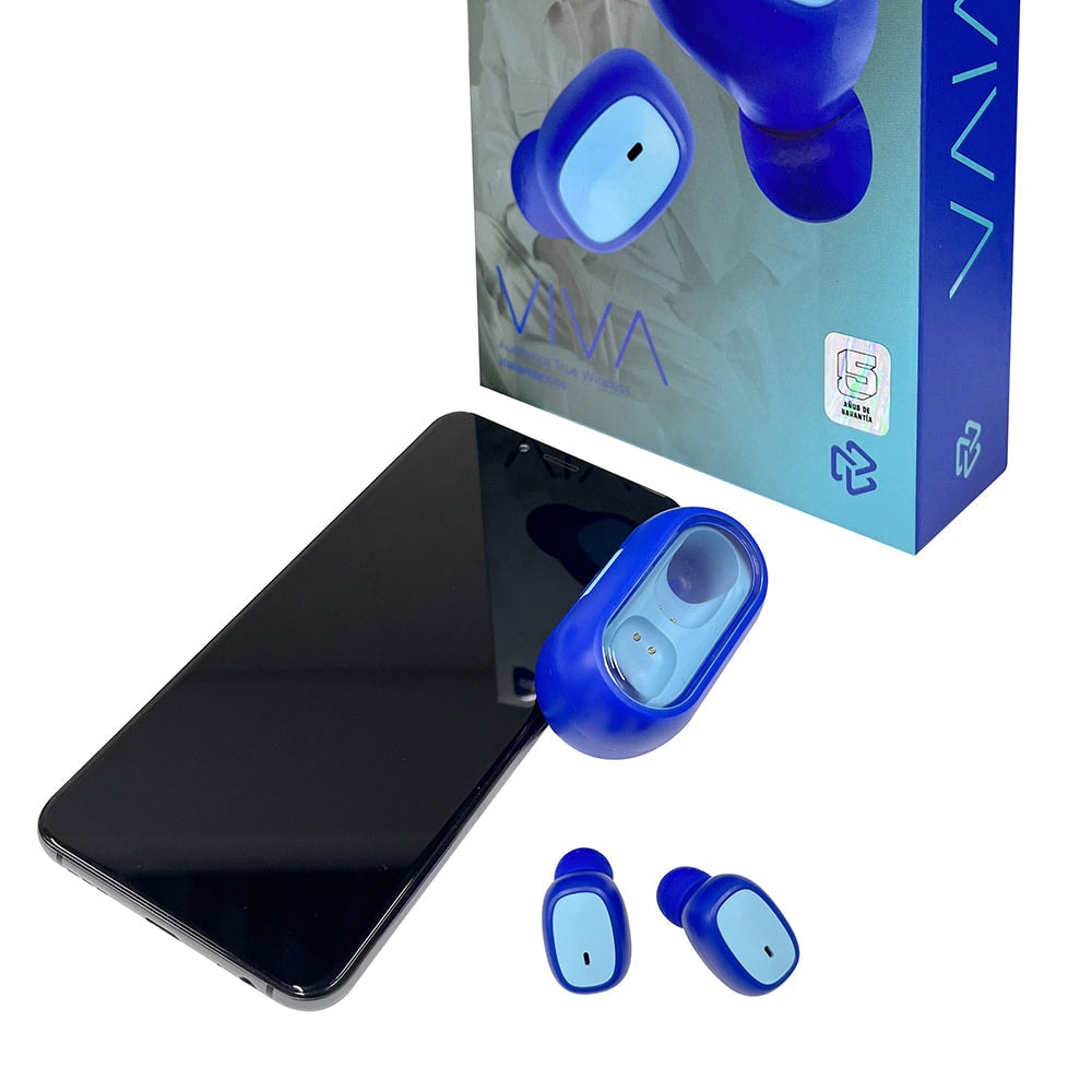 Audifonos Inalámbricos Tws Viva STF 12hrs Uso Azul — imagen 5