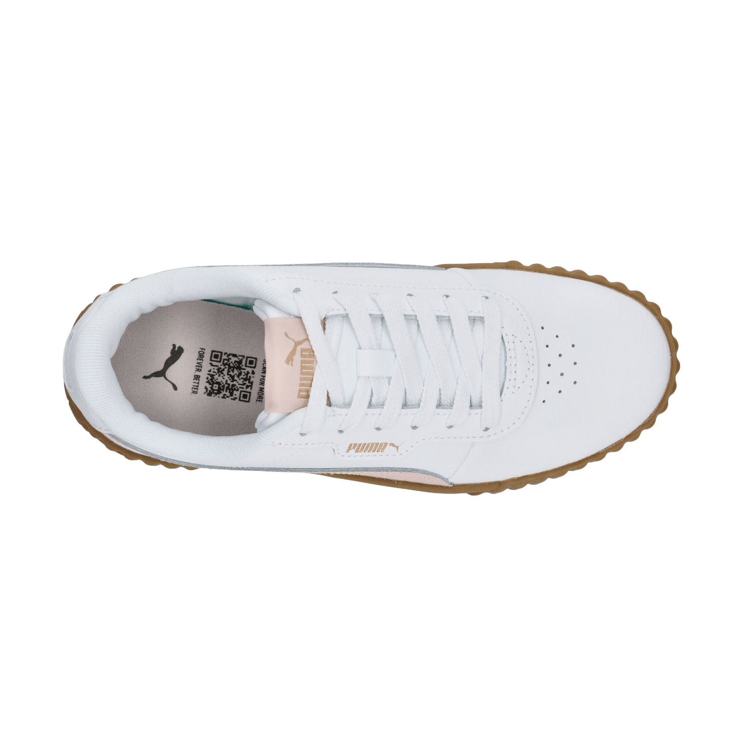 Tenis Puma Carina 3.0 Jr. Niña Blanco Casual Dama Jr. T22-25 — imagen 9