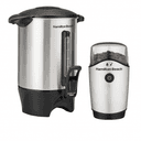 Cafetera Percoladora + Molino de Granos De Cafe y Especias Hamilton Beach