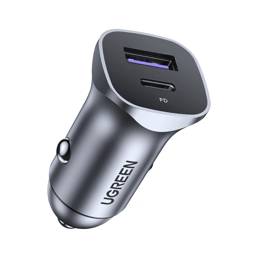 Cargador para Carro UGreen Dual Port Fast Car Charger 30w - Negro — imagen 3