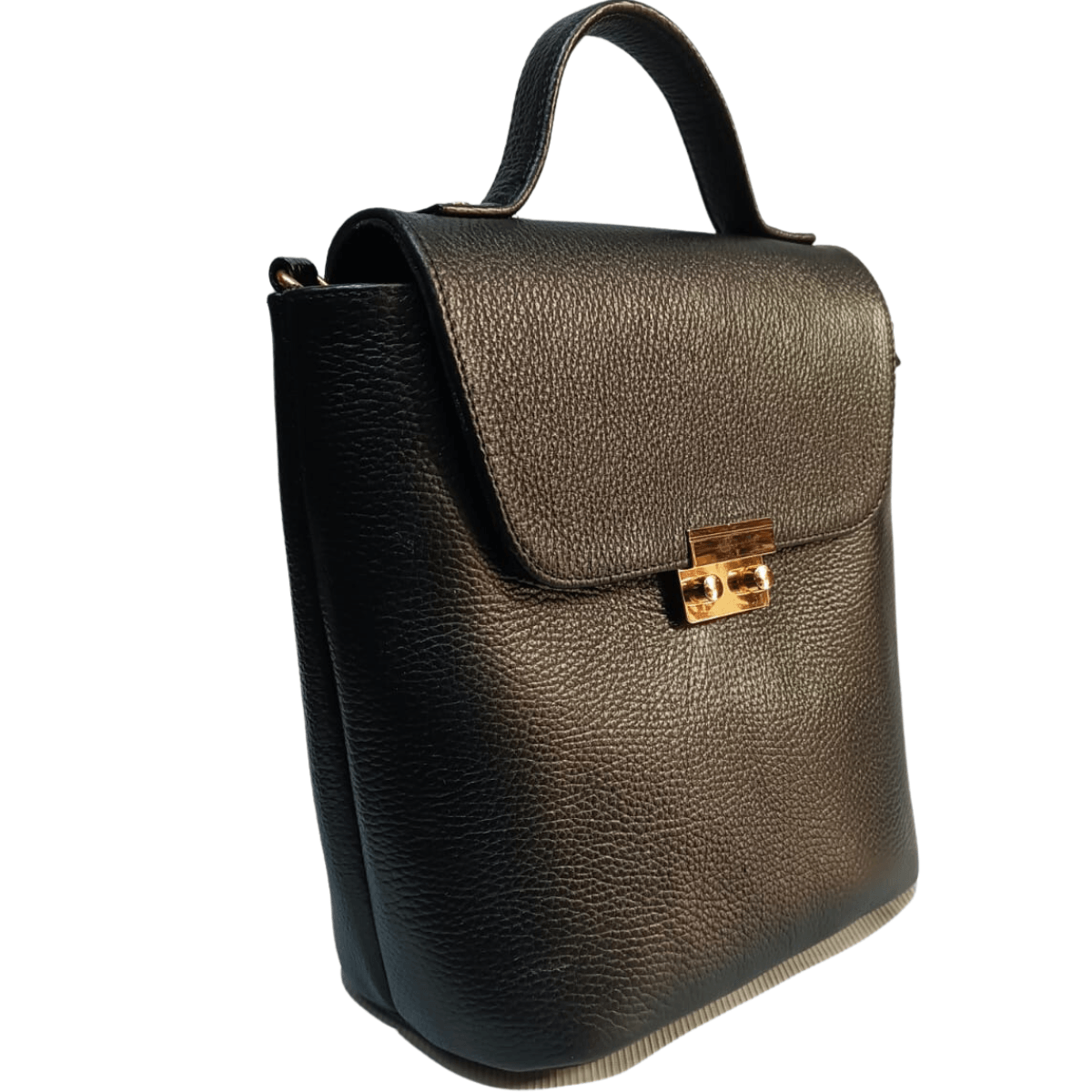 Bolsa Mochila Mariconera Para Dama De Piel Roxana — imagen 5