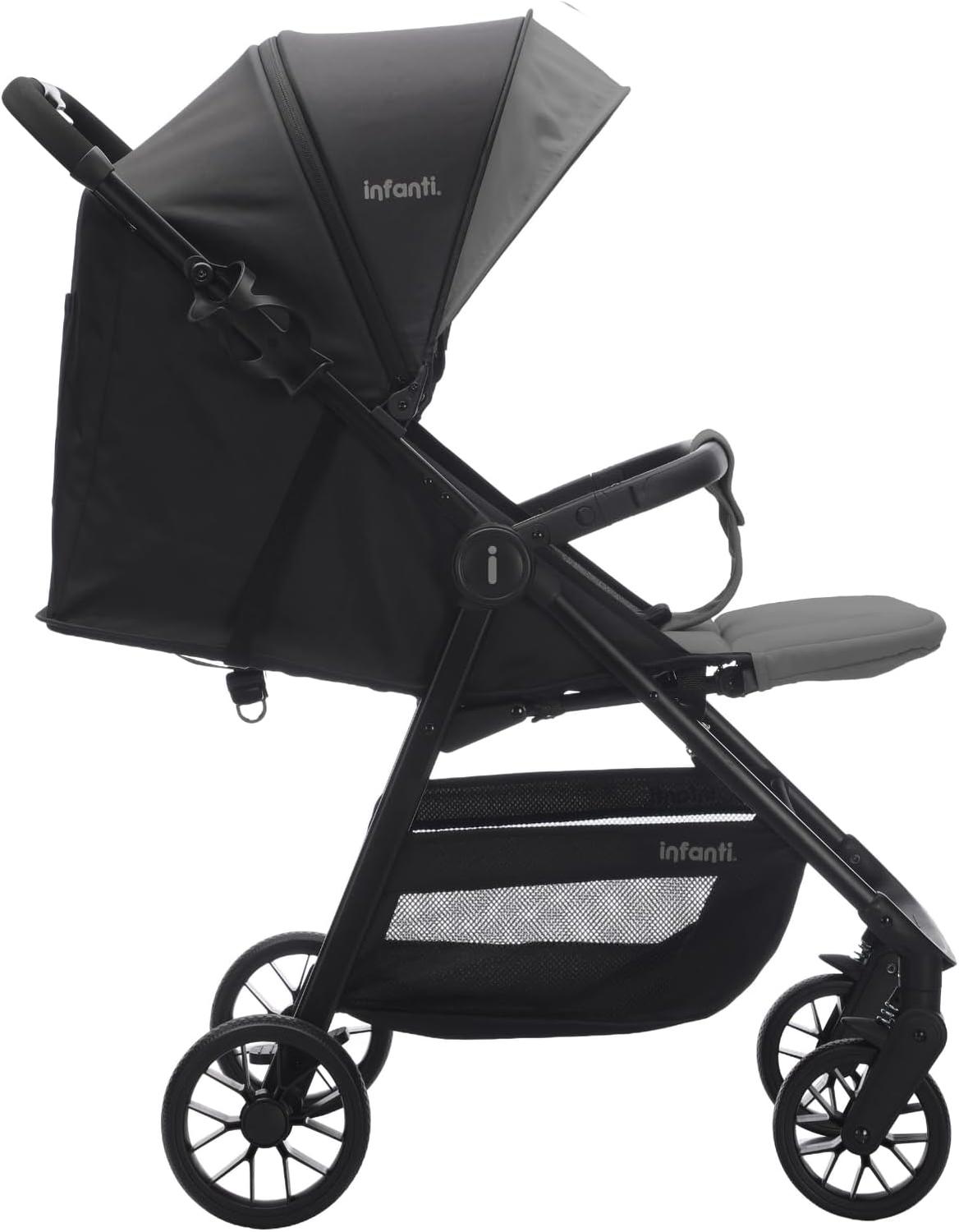 Carriola Infanti Grace Gris Ligera Plegable Compacta — imagen 3