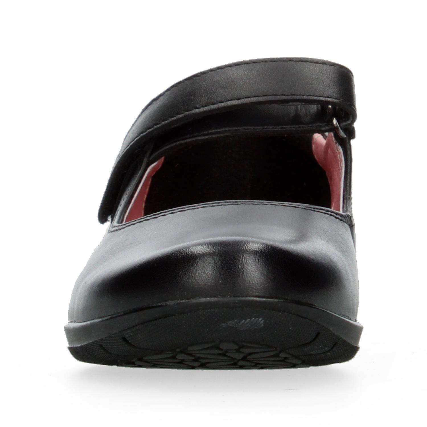 Zapato Flexi Niña Negro Escolar Cinta Adhesiva Cómodo Infantil T21-27 — imagen 7