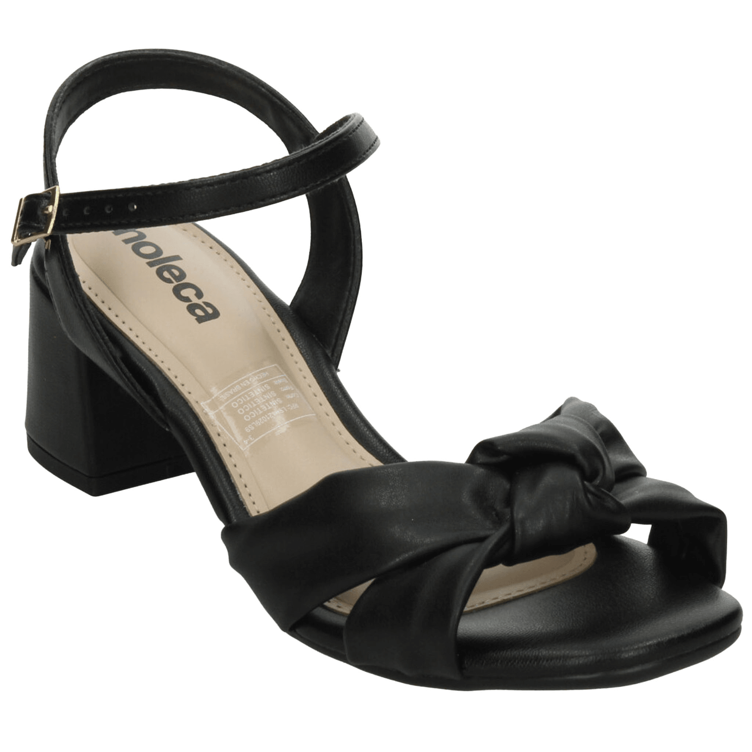 Sandalias Moleca Dama Casual Negro Mujer — imagen 4