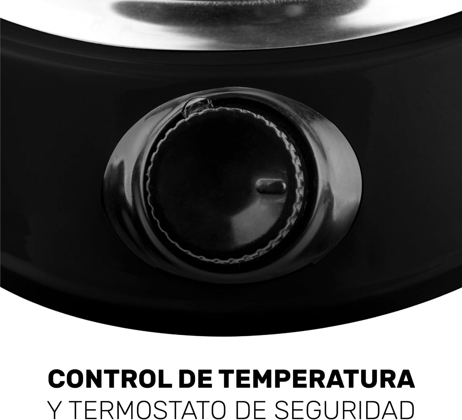 Parrilla Eléctrica Taurus Helios Disco Hierro Fundido 1500 W Negro — imagen 4
