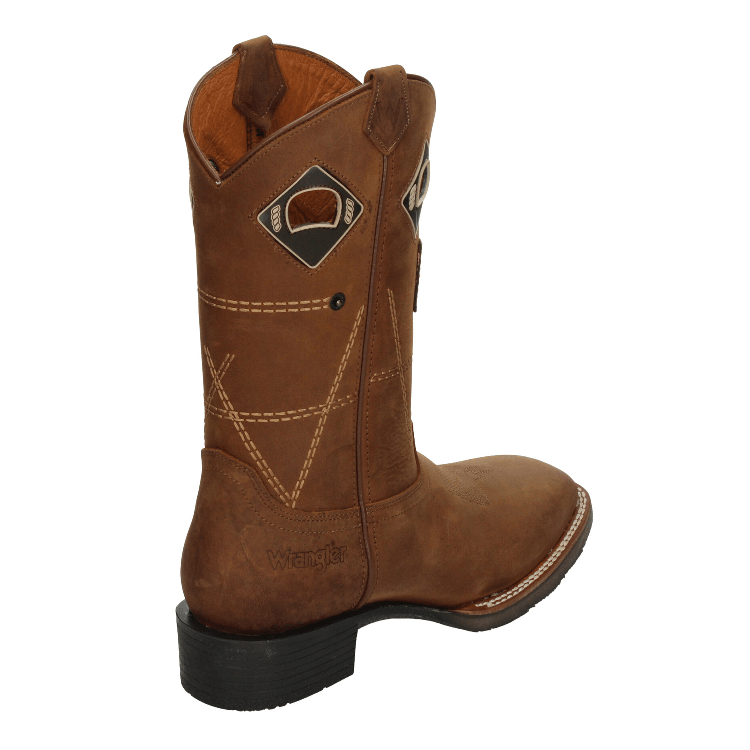 Bota Wrangler Vaquero Hombre Cierre Casual Café Caballero — imagen 3