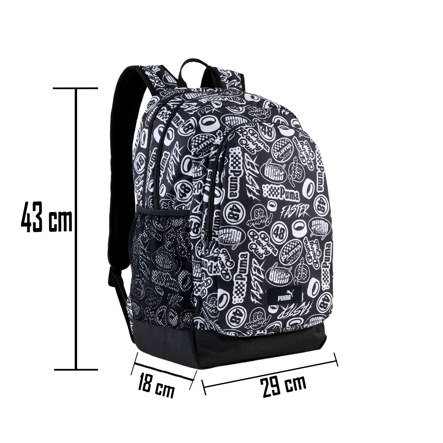 Mochila PUMA Academy Escolar Unisex Negro — imagen 3