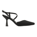 Zapatillas Efe Dama Casual Slingback Punta Negro Mujer