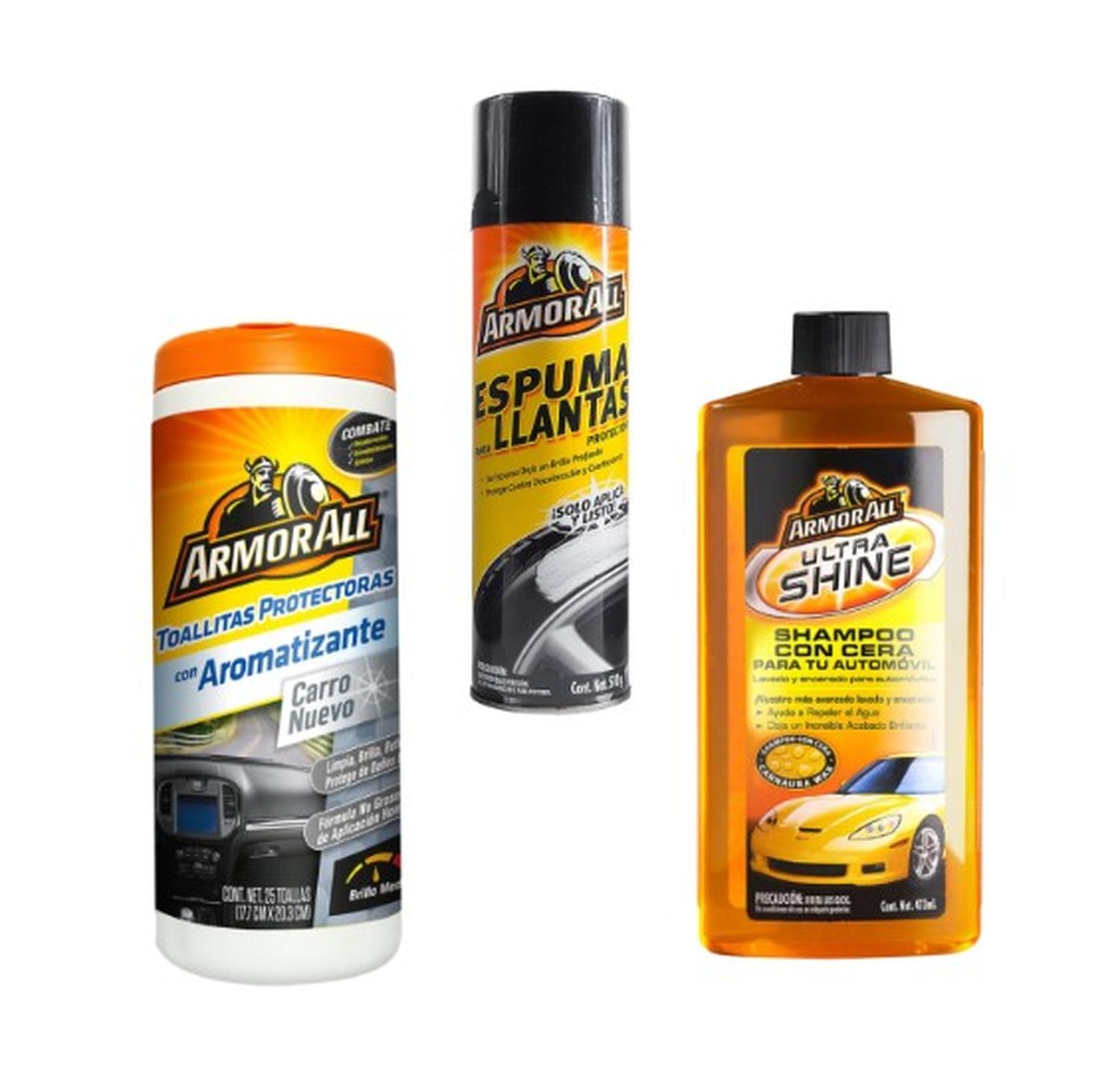 KIT COCHE SHAMPOO + TOALLAS + ESPUMA LLANTAS ARMOR ALL — imagen 7