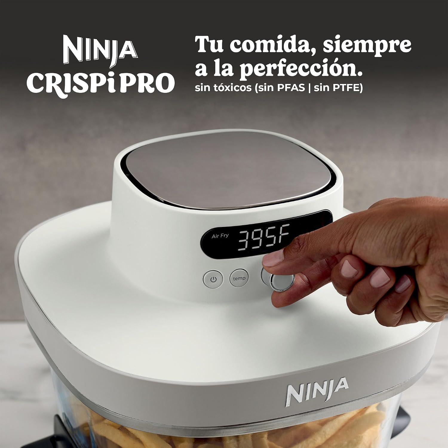 Freidora de Aire con Vidrio Ninja Crispi Pro 6 en 1 1800W 5.6L Azul — imagen 4