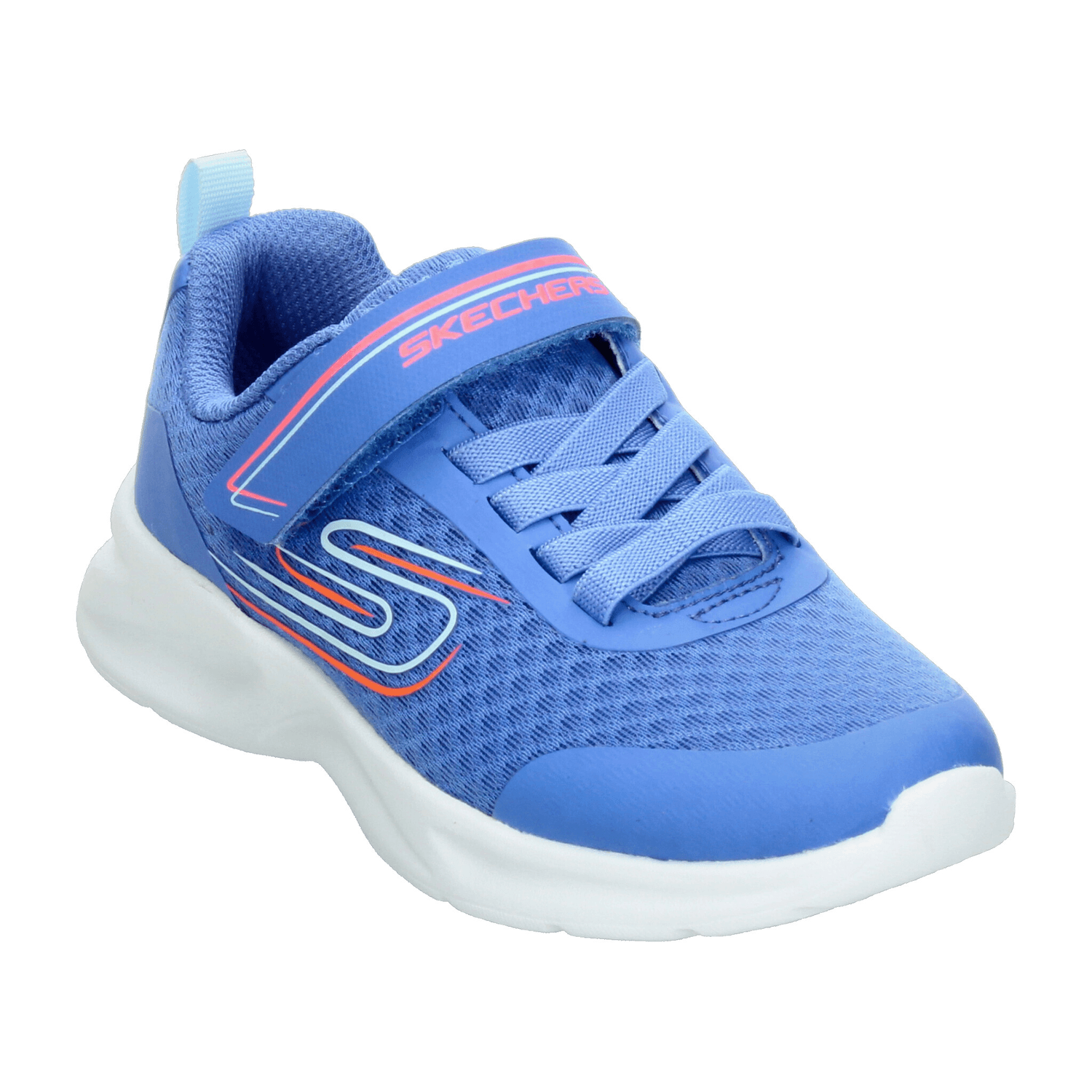 Tenis Skechers Niña Cinta Adhesiva Azul Infantil T17-22 — imagen 4