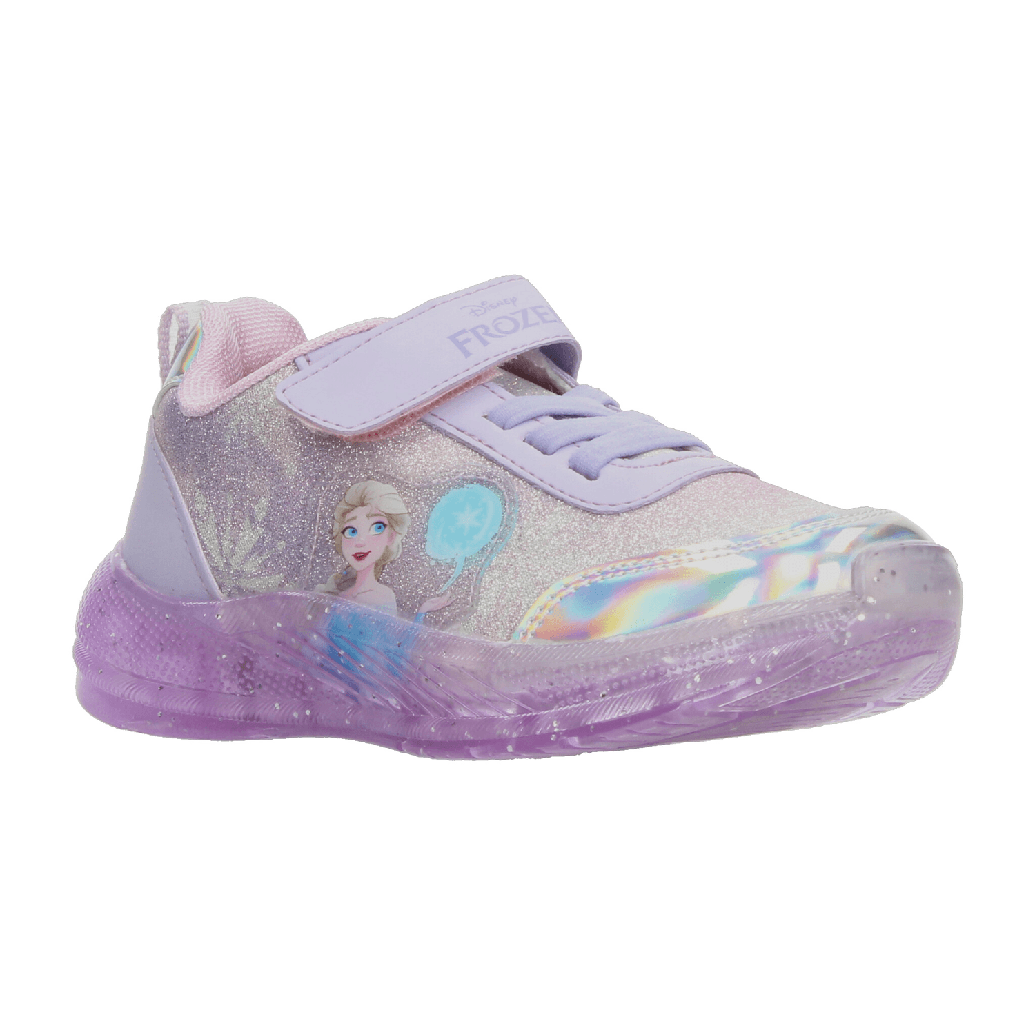 Tenis Niña Disney Elsa Frozen Lila Luz Led Infantil T18-22 — imagen 3