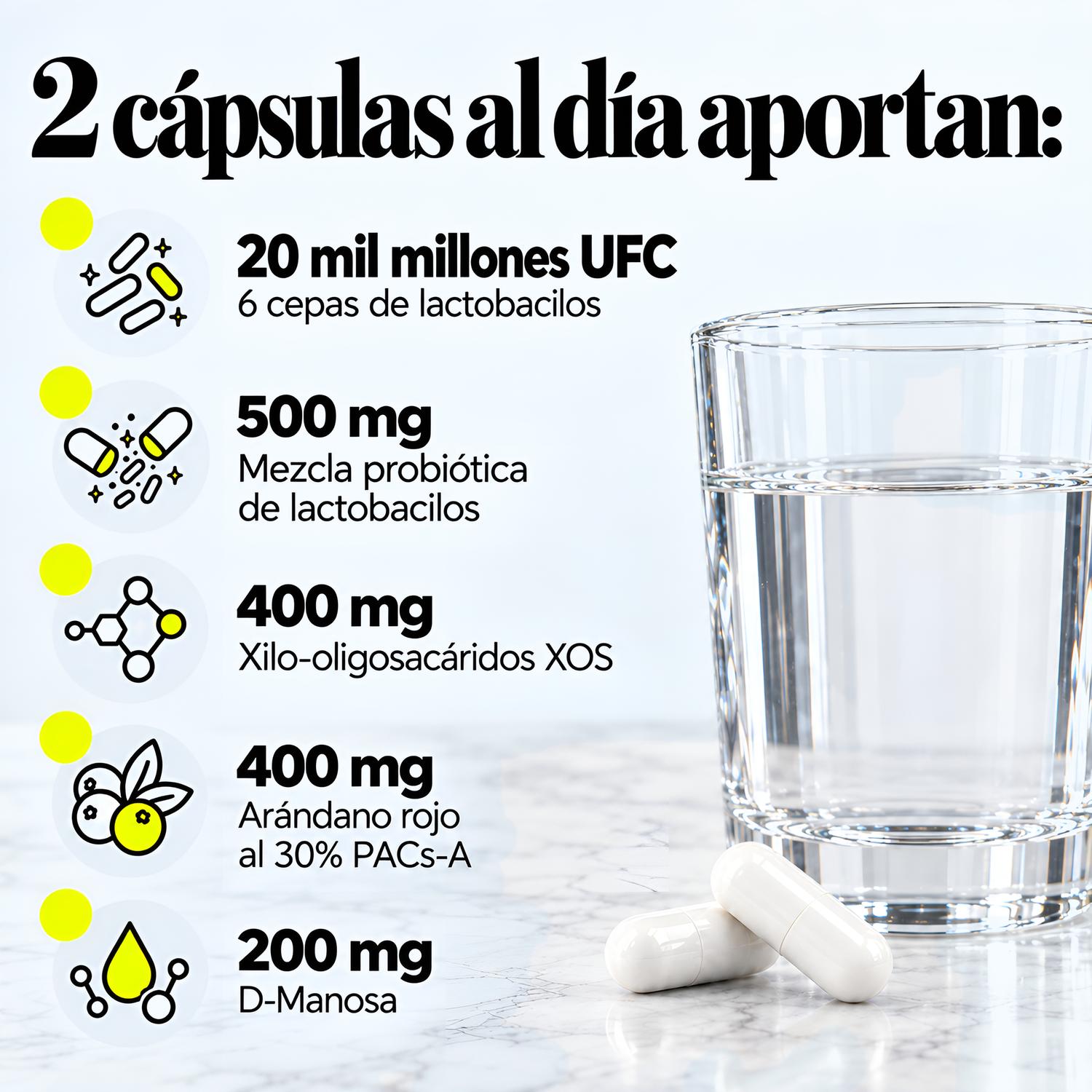 Healthy Me Intimate Care: Probióticos Vaginales con 6 Cepas, D-Manosa, Arándano y XOS, 60 Cápsulas — imagen 4