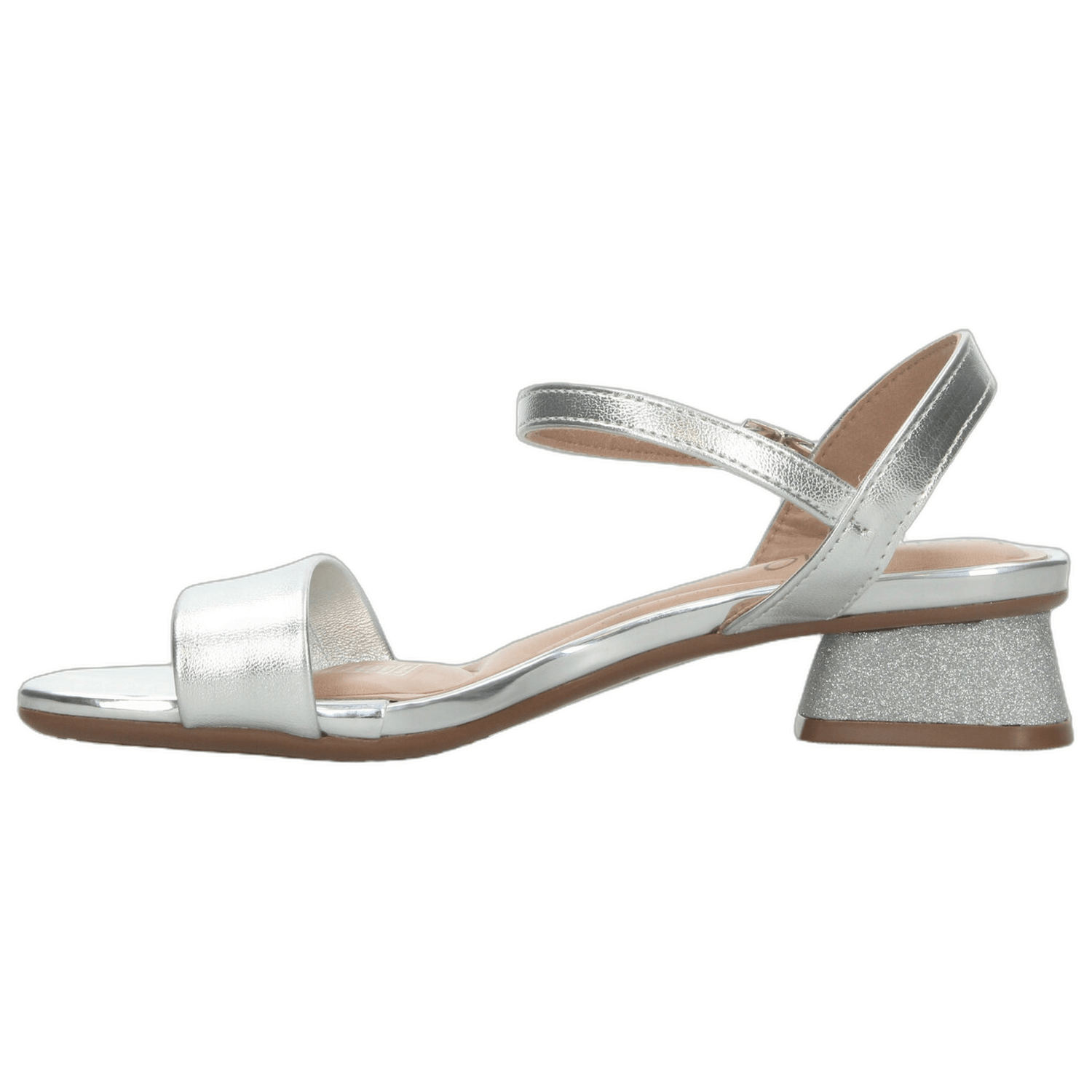 Sandalias Beira Rio Dama Fiesta Plateado Mujer — imagen 5