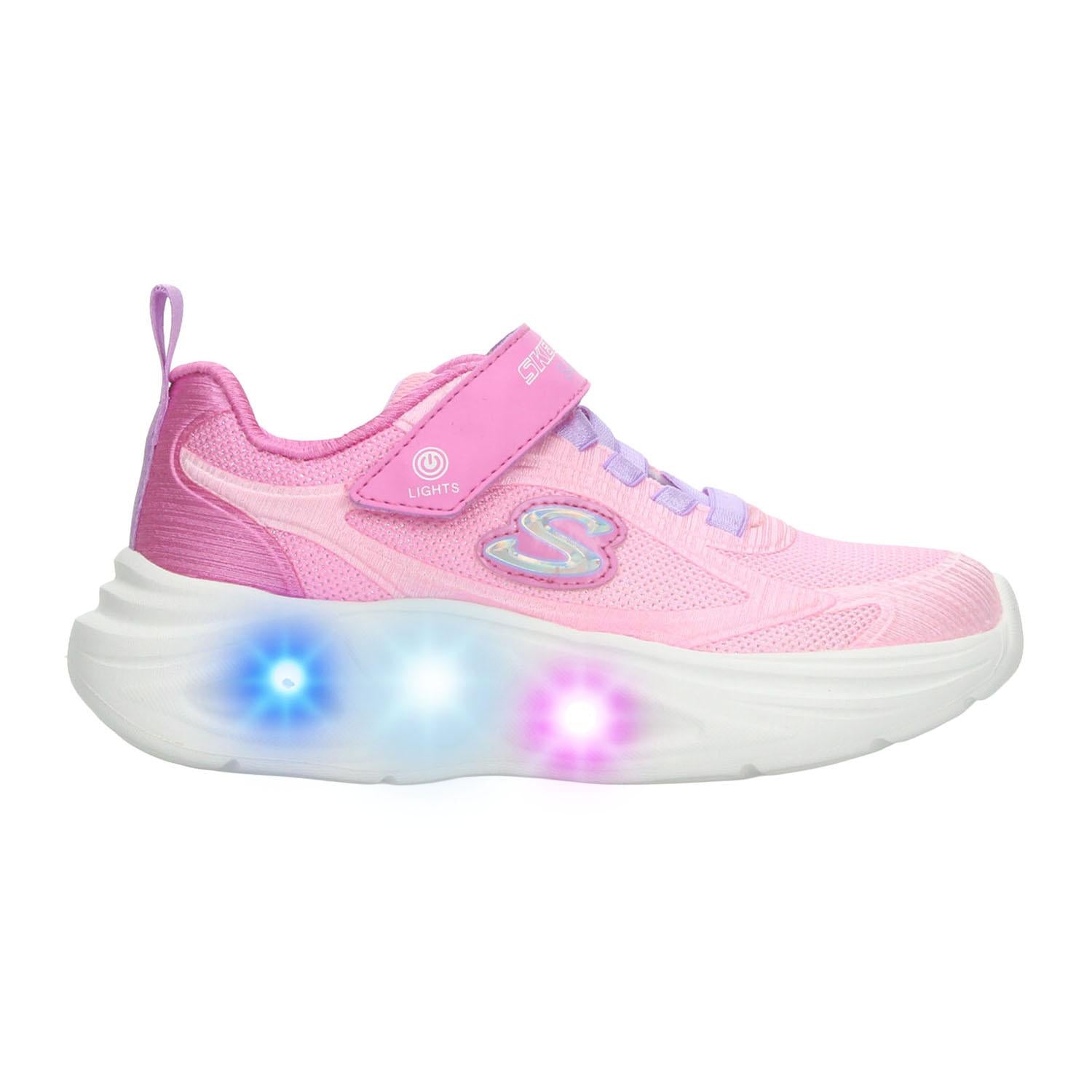 Tenis Skechers Niña Rosa Luz Led Infantil T17-22 — imagen 2