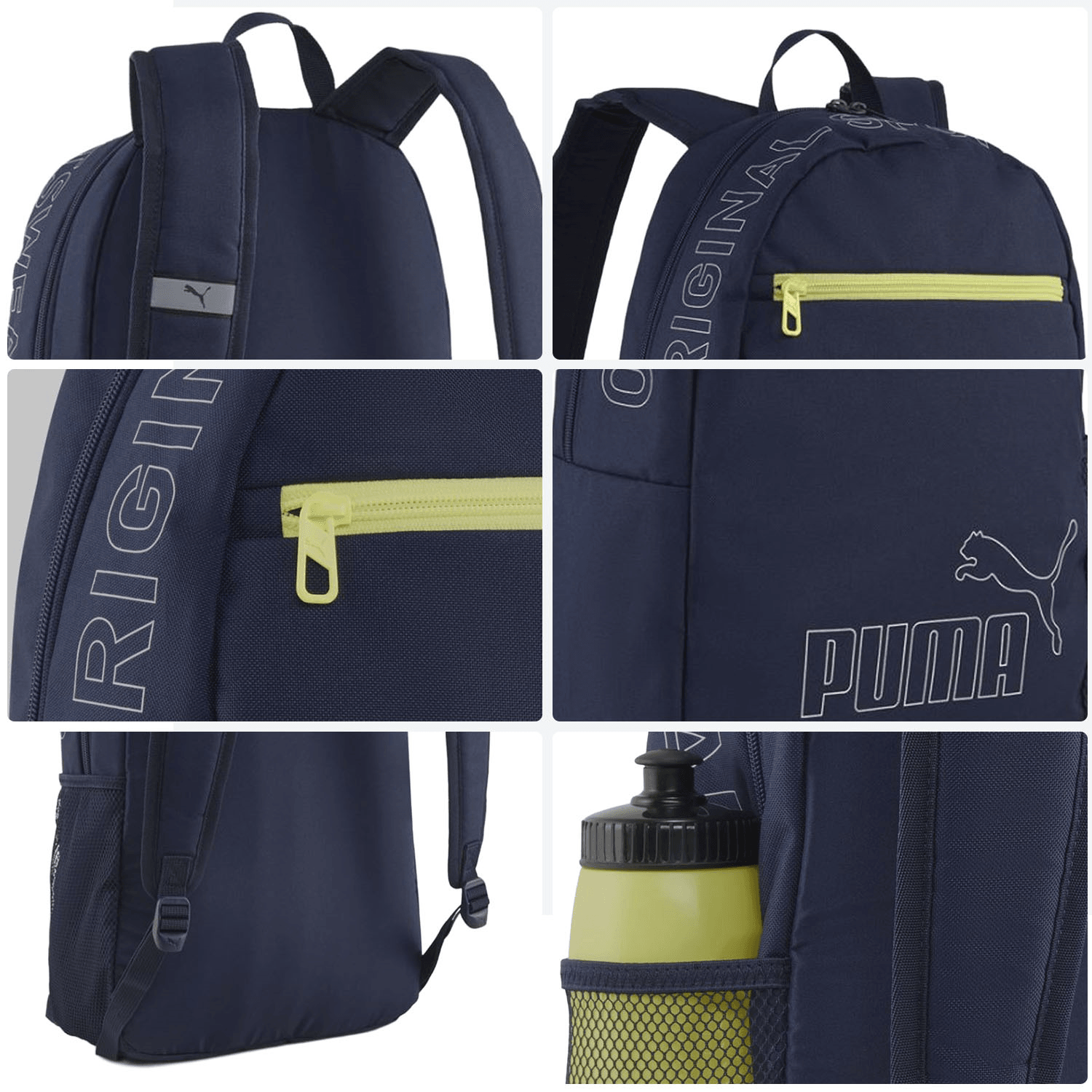 Mochila Puma Phase II Unisex Escolar Azul Marino Unisex 20L — imagen 5