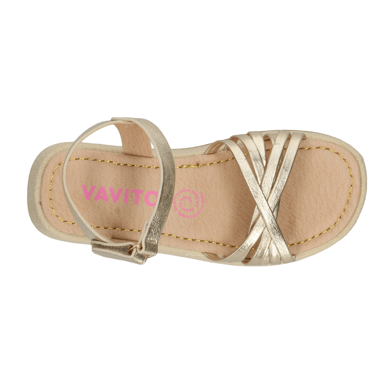 Sandalias Niña Vavito Dorado Casual Infantil T22-27 — imagen 9