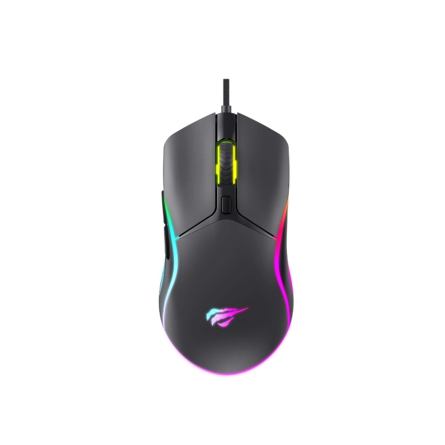 Mouse Havit Gaming MS1029 Ergonómico Con Luz Dinámica — imagen 1