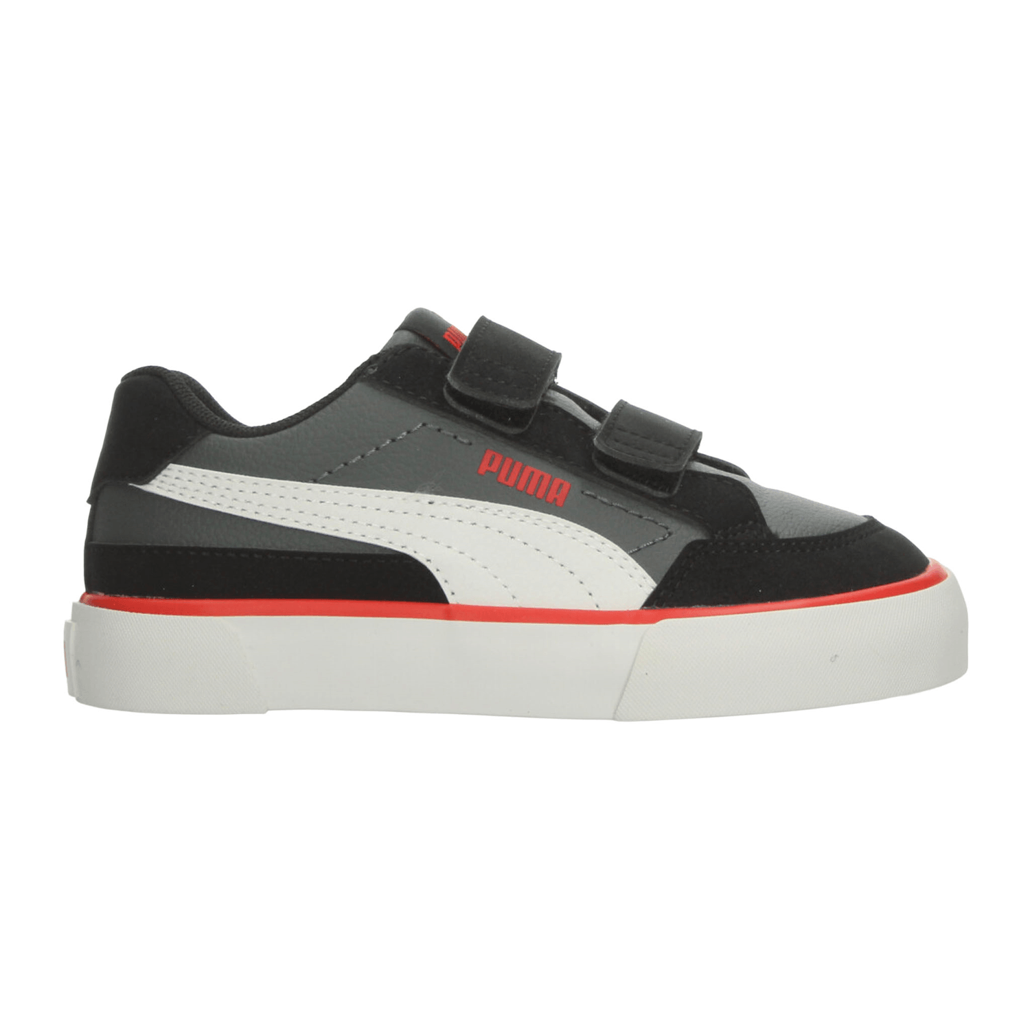 Tenis Puma Court Classic Niño Negro Casual Infantil T16-22 — imagen 2