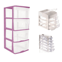 COMBO ECOM 136 DUO DE CAJONERAS 3 Y 4 CAJONES + MINI ORGANIZADOR