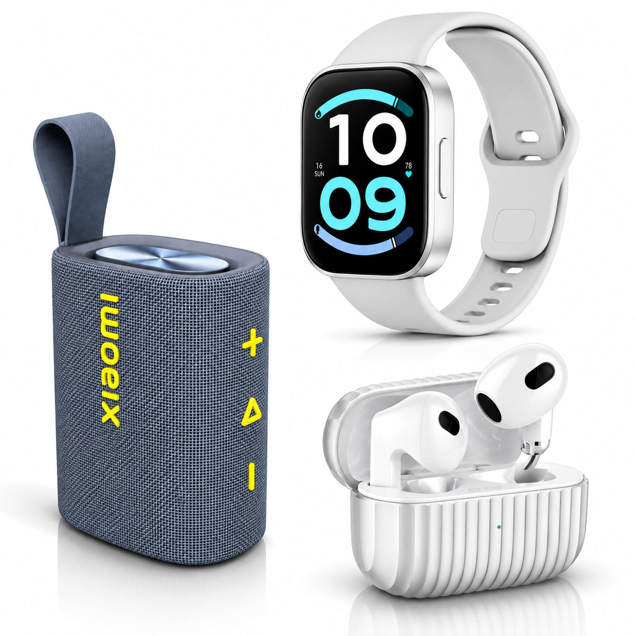 SMARTWATCH XIAOMI REDMI WACTH 6 ACTIVE (PLATA) +BOCINA XIAOMI SOUND POCKET (AZUL)+AUDIFONOS G-TIDE H21 (PLATA) — imagen 2