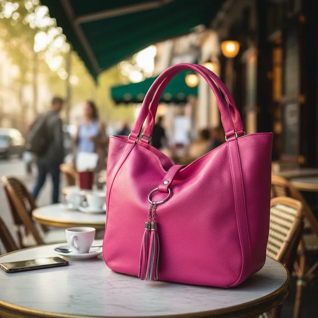 Bolsa Grande Aracely Piel Ternera Negra — imagen 10