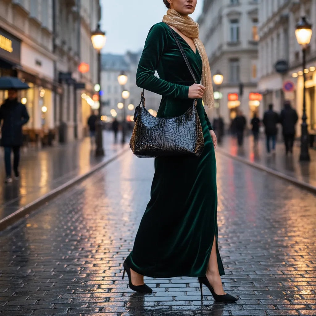 Bolsa De Piel Charol Para Dama Karol Elegante Y Juvenil Asa Larga — imagen 3