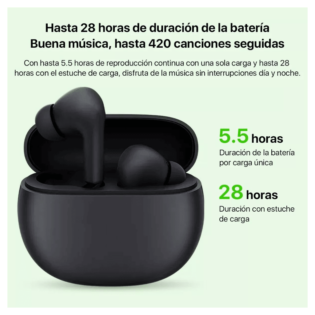 Audifonos Xiaomi Redmi Buds 4 Active con Smartwatch llamadas combo — imagen 6
