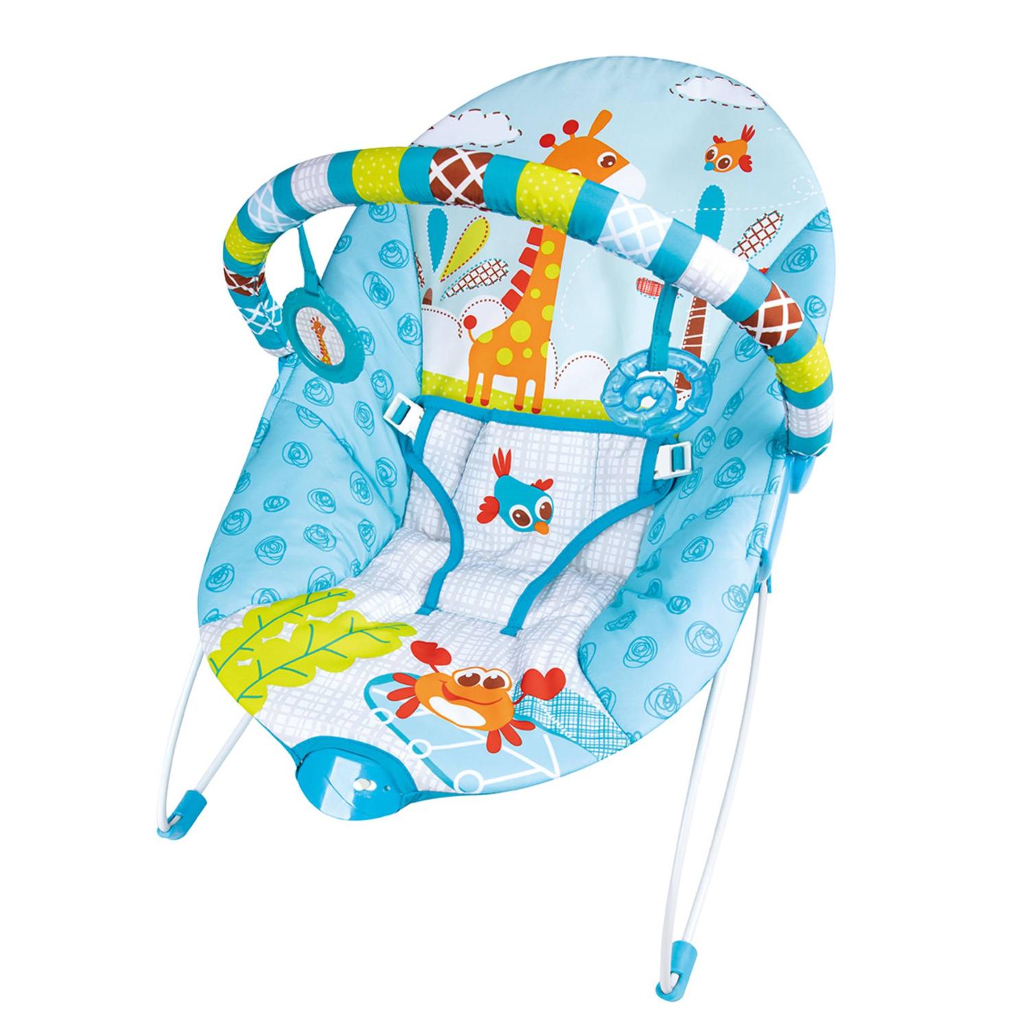SILLA MECEDORA VIBRADORA BEBE PRINSEL ANIMALITOS 8512 — imagen 1