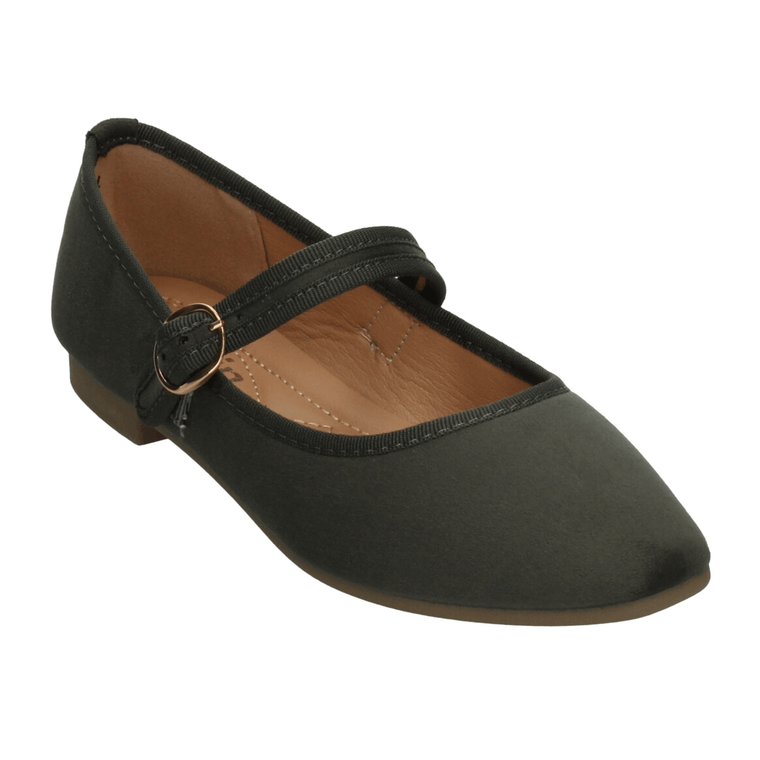 Flats Berlin Dama Casual Mary Jane Olivo Mujer — imagen 4