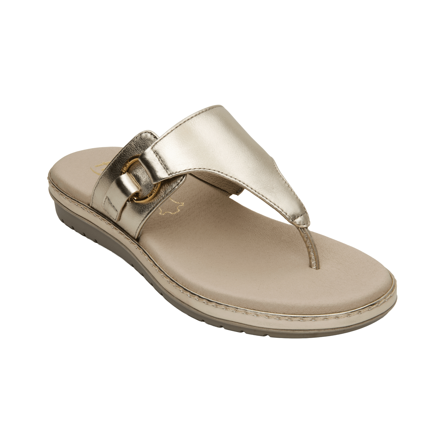 Sandalias Flexi Dama Casual Dorado Mujer — imagen 2