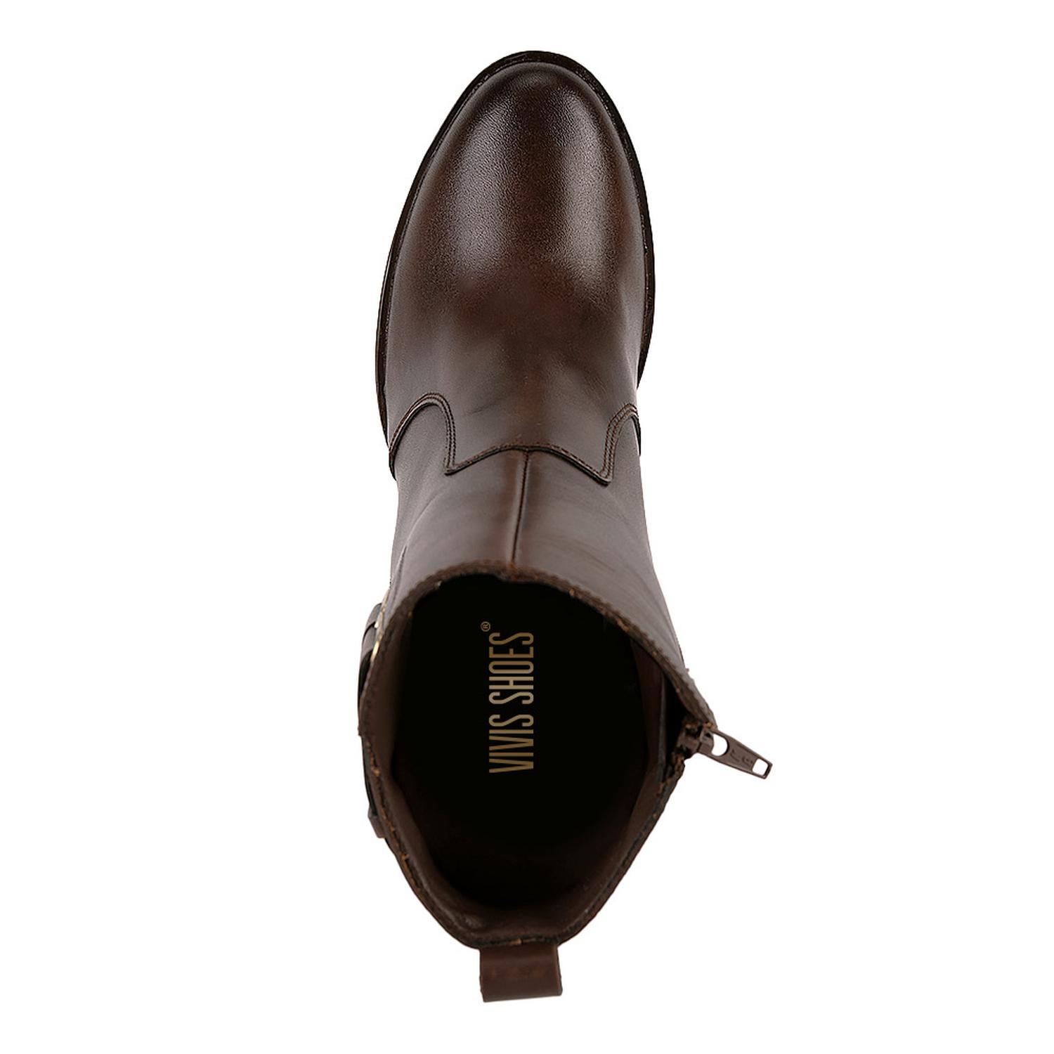 Botas Vivis Shoes de Piel para Mujer Café — imagen 3