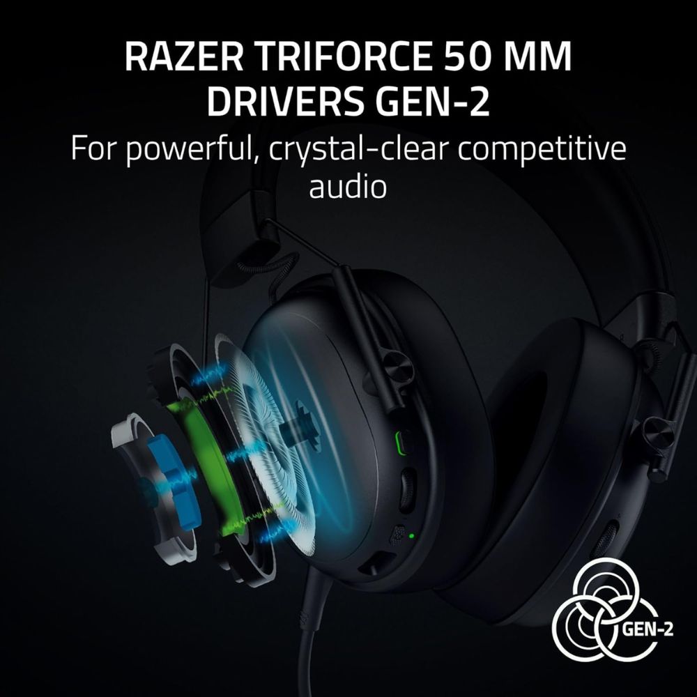 Audifonos Inalambricos Razer BlackShark V3 X HyperSpeed - Negro — imagen 7